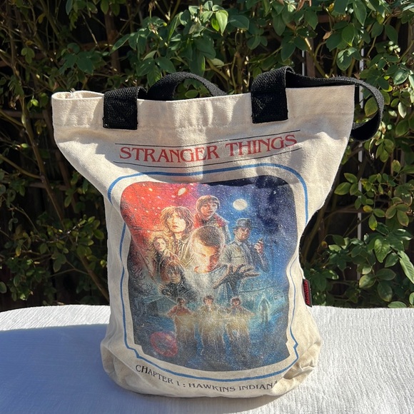 Loungefly Stranger Things Poster Canvas Tote - Picture 1 of 16